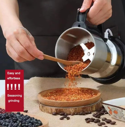 مطحنة القهوة والتوابل - شفرات كهربائية من الفولاذ المقاوم للصدأ