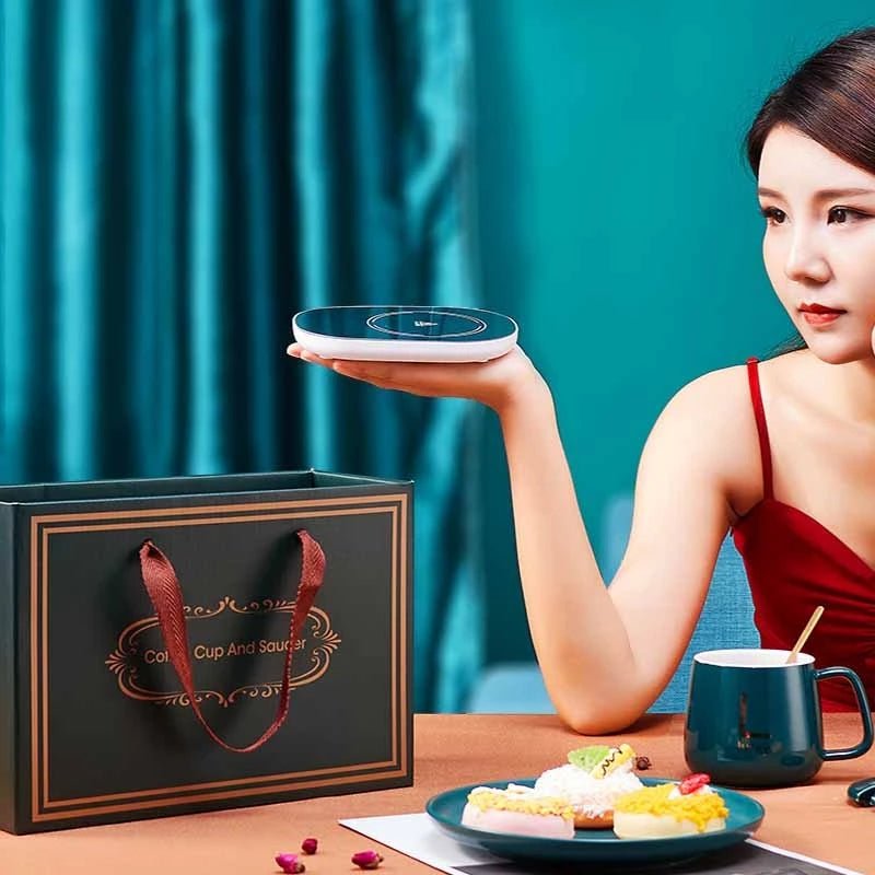 ☕ وسادة تدفئة الأكواب الكهربائية - لوح تسخين USB للقهوة والشاي