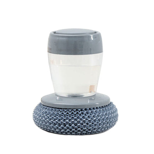 Liquid Adding Pot Washing Brush – 2-in-1 Soap Dispenser Cleaning Tool